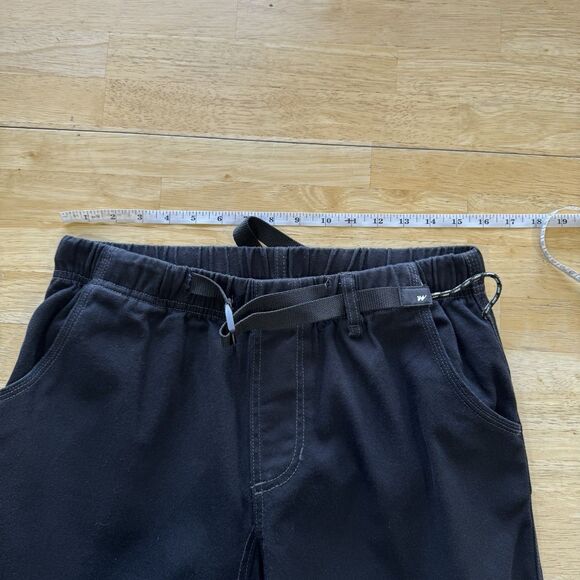 Without Walls UO Belted Hiking Pants Cotton Black Mens Medium Relaxed PRISTINE - Picture 6 of 13